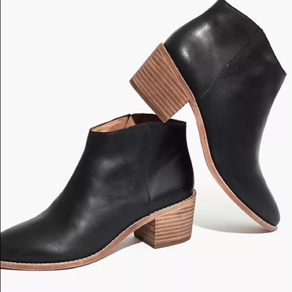 Madewell Justine Black Booties